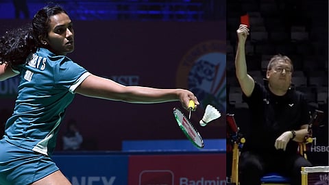 PV Sindhu red card