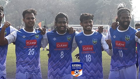 kerala football team winning celebration