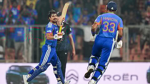 Ishan Kishan clebrating century