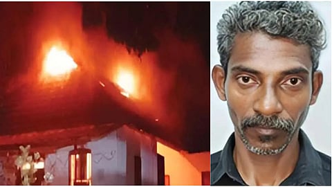 Step Father locks family and sets house ablaze. Brave son rescues sister