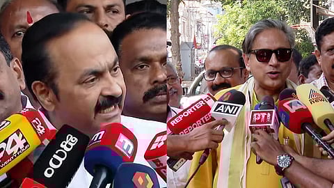 Satheesan visits Tharoor at his home, discusses election preparations