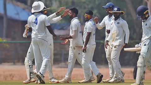 kerala cricket team celebrate wicket