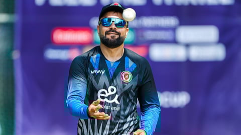 Rashid Khan training