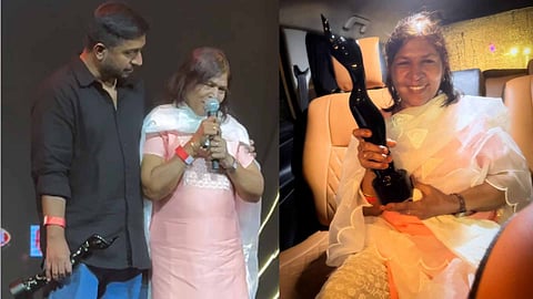 Vineeth Sreenivasan with Mother Vimala