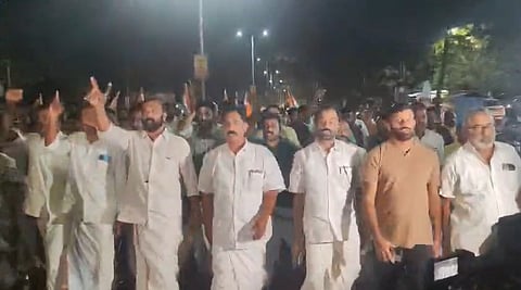 attack against Health Minister veena george Tension prevails in Kannur