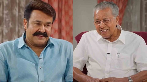 Mohanlal, Pinarayi Vijayan