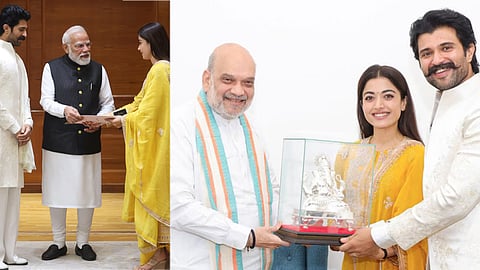 Vijay Deverakonda and Rashmika invite the Prime Minister to their wedding reception