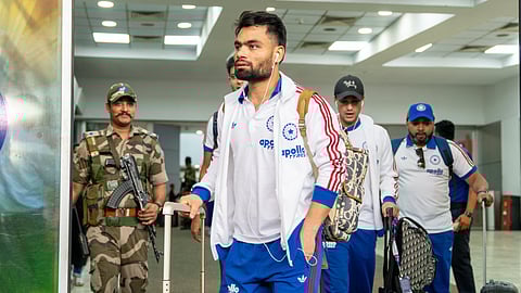 Rinku Singh arriving