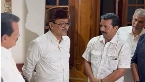 A Suresh meet Muslim League leaders malappuram Panakkad