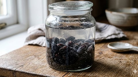 Soaked black raisins, Dry Fruits