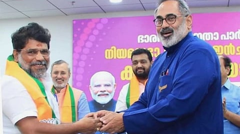 DCC Vice President M S Anilkumar joins BJP