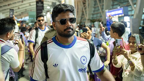 sanju samson arrived Ahmedabad