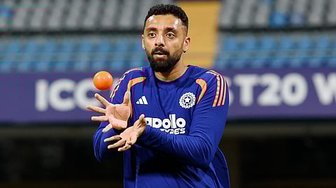 varun chakravarthy in training