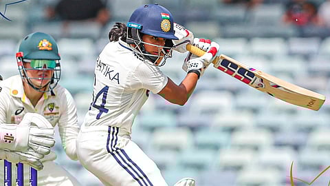Maiden Test fifty on debut Pratika Rawal