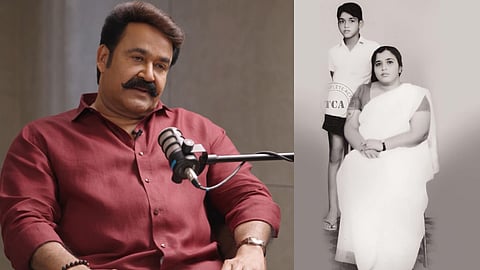 Mohanlal and mother