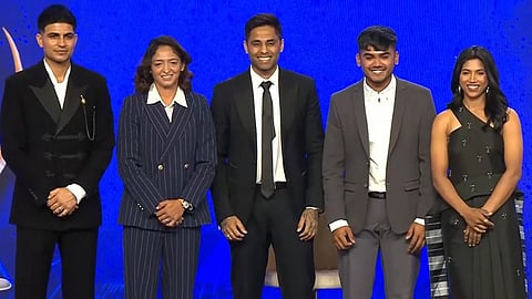 When captains who won ICC titles posed for a photo