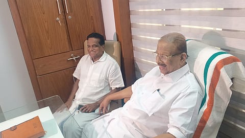 TK Govindan Master visits K Sudhakaran
