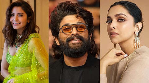 Anushka Sharma, Allu Arjun, Deepika Padukone