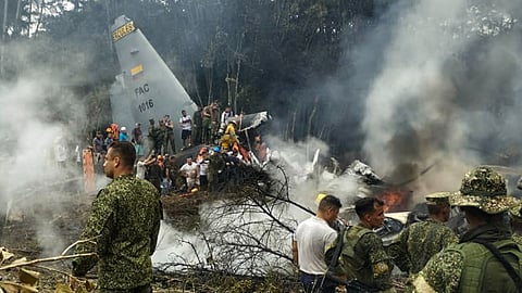 66 Dead In Colombian Military Plane Crash, President Shares Wreckage Video