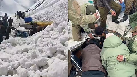 Srinagar-Leh highway avalanche: 7 dead, vehicles trapped at Zojila Pass