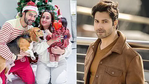 Varun Dhawan and family