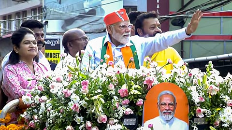 PM Narendra Modi Road Show at Thrissur