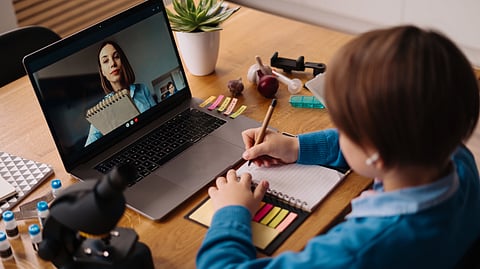 Students attending online classes in Dubai as KHDA issues new e-learning guidelines for schools