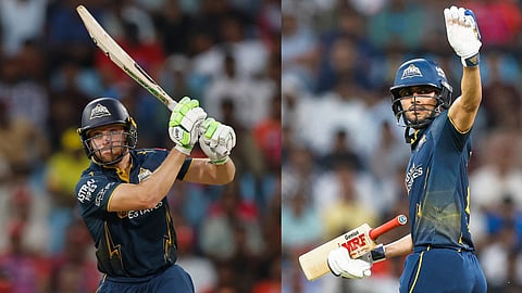 Jos Buttler, Shubman Gill batting