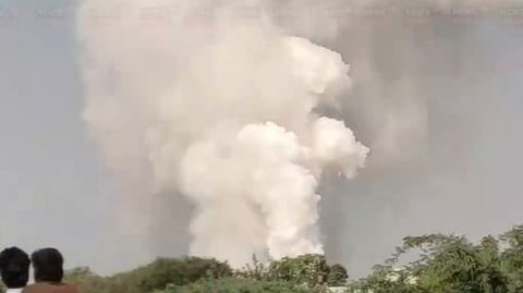 Explosion at a firecracker factory in Tamil Nadu