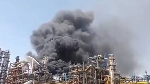 Fire reported at the Crude Distillation Unit (CDU) of the Rajasthan refinery