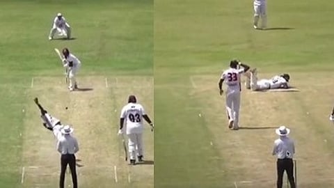 Cricket player injured