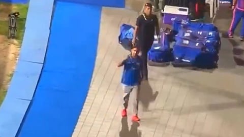 Akash Ambani walks out of Wankhede Stadium