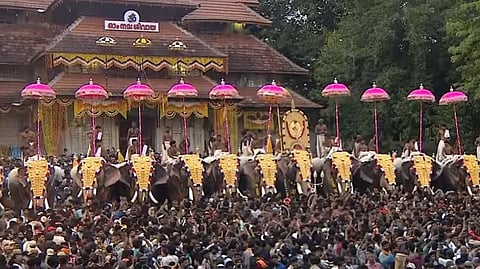 Pooram lovers are filled with excitement in kudamattam