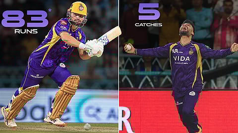 Rinku Singh batting and fielding