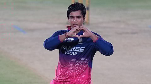 Vaibhav Sooryavanshi century celebration