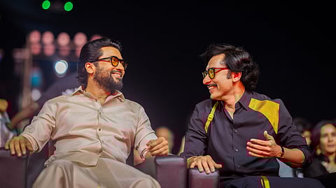 Suriya and RJ Balaji