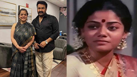 Asha Jayaram meets mohanlal