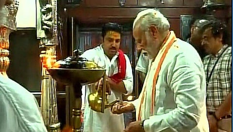 മോദി  ക്ഷേത്രദര്ശനം നടത്തുന്നത് ഒഴിഞ്ഞ വയറുമായെന്ന് ബിജെപി നേതാവ്