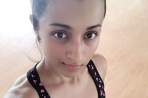 തൃഷയുടെ വര്ക്കൗട്ട് സെല്ഫി വൈറലാകുന്നു