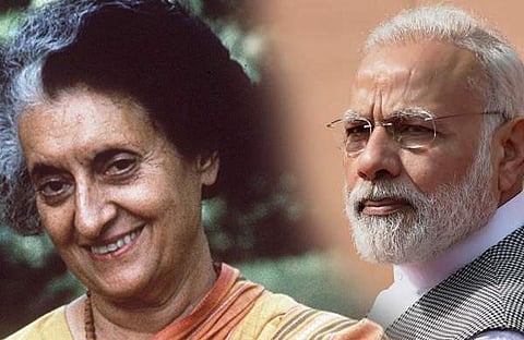 ഇന്ദിരയുടെ ബാങ്ക് ദേശസാല്ക്കരണം വെറും നാടകം: നരേന്ദ്ര മോദി