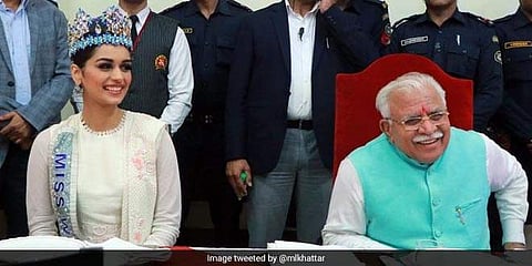 ലോക സുന്ദരിയുടെ 'ശക്തി'ക്ക് പിന്തുണയുമായി ഹരിയാന; സ്കൂളുകളില് സൗജന്യമായി സാനിറ്ററി നാപ്കിന് ലഭ്യമാക്കും