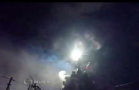 സിറിയയില് യുഎസ് വ്യോമാക്രമണം, വിഡിയോ