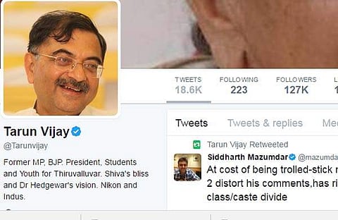 തെക്കേ ഇന്ത്യയിലെ കറുമ്പന്മാര്ക്കൊപ്പം ഞങ്ങള് ജീവിക്കുന്നില്ലേ? വംശവെറിയെക്കുറിച്ചുള്ള ചര്ച്ചയില് ബിജെപി നേതാവിന്റെ പരാമര്ശം വിവാദത്തില്