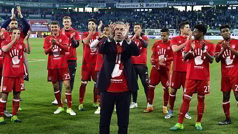 അഞ്ചാം സീസണിലും കിരീടം കൈവിടാതെ ബയേണ് മ്യൂണിക്ക്; വോള്ഫ്സ്ബര്ഗിനെ തുരത്തി കിരീടധാരണം