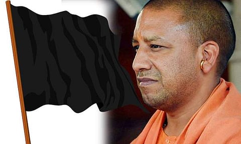 ഉത്തര്പ്രദേശില് ആദിത്യനാഥിനെതിരെ ദളിത് യുവാക്കളുടെ കരിങ്കൊടി