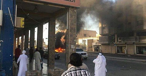 സൗദിയില് ആയുധങ്ങള് കടത്തിയ വാഹനം പൊട്ടിത്തെറിച്ച് രണ്ടു ഭീകര് മരിച്ചു