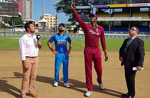 കരീബിയന് പര്യടനം: വെസ്റ്റിന്റീസിനെതിരേ ഇന്ത്യയ്ക്ക് ബാറ്റിംഗ്