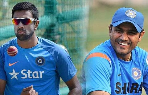 ഒരു ദയയുമില്ലാതെ തന്നെ അടിച്ചുപറത്തുകയായിരുന്നു; നെറ്റ്സിലെ സെവാഗിന്റെ ക്രൂരതയെ കുറിച്ച് അശ്വിന്