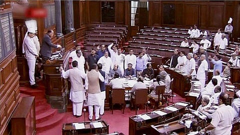 ഹിന്ദു ദൈവങ്ങളെ മദ്യവുമായി ഉപമിച്ചു; രാജ്യസഭയില് സമാജ്വാദി പാര്ട്ടി എംപിക്കെതിരെ ബിജെപി പ്രതിഷേധം