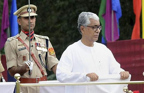 ദൂരദര്ശനും ആകാശവാണിയും സംപ്രേഷണം ചെയ്യാന് വിസമ്മതിച്ച, ത്രിപുര മുഖ്യമന്ത്രി മണിക് സര്ക്കാരിന്റെ സ്വാതന്ത്ര്യ ദിന പ്രസംഗം